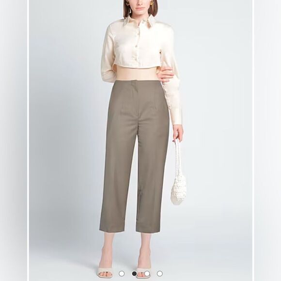 Sandro Taupe Casual Pants Sz 38 - Picture 3 of 12